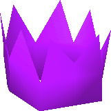 Purple partyhat detail