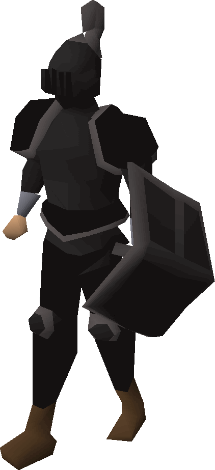 Black trimmed set (lg) equipped