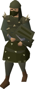 Karil's armour equipped