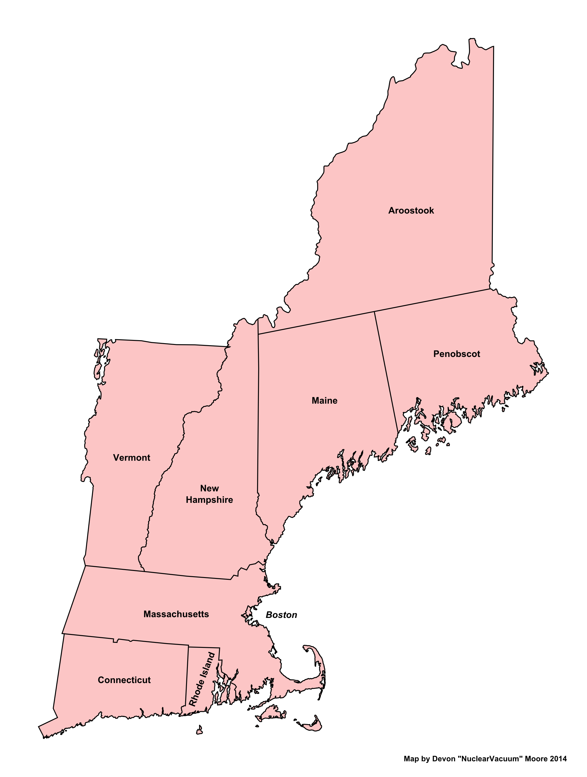 Image Map of New England (13 Fallen Stars).png Alternative History