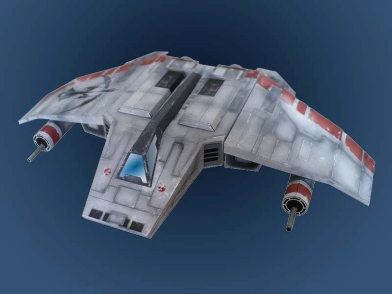 Image Star Wars Papercraft Vwing Airspeeder.jpg Alternative