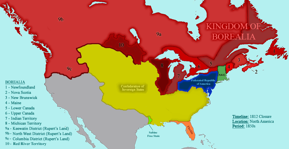Nations of North America (1812 closure) | Alternative History | Fandom