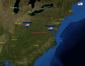 Statigic map 1860 november