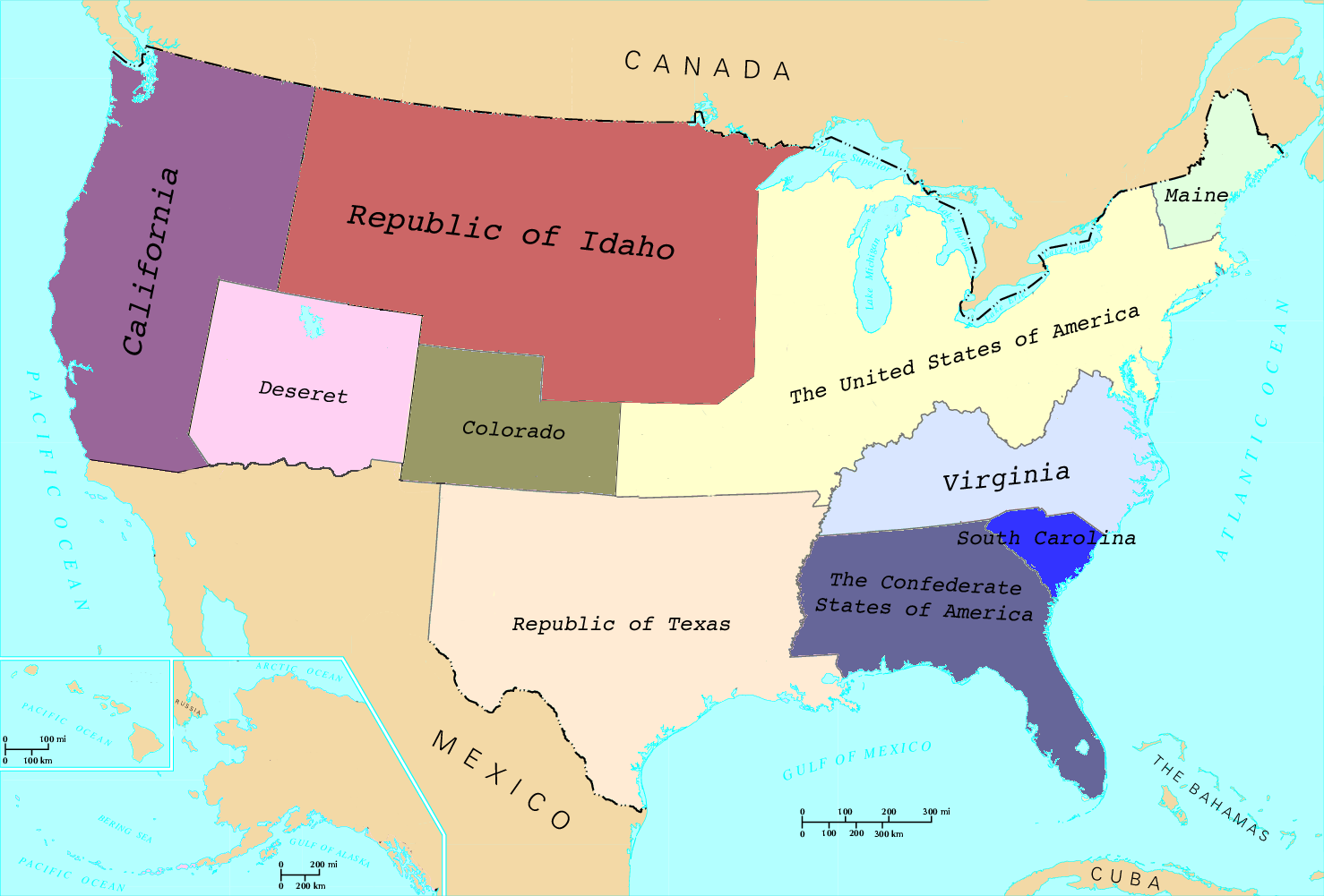 Image - US map - states copy.png | Alternative History | Fandom powered