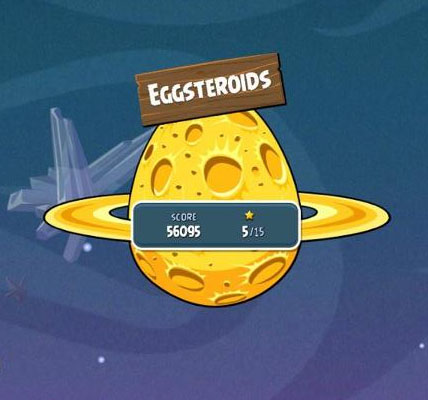 Angry birds space planeta eggsteroids