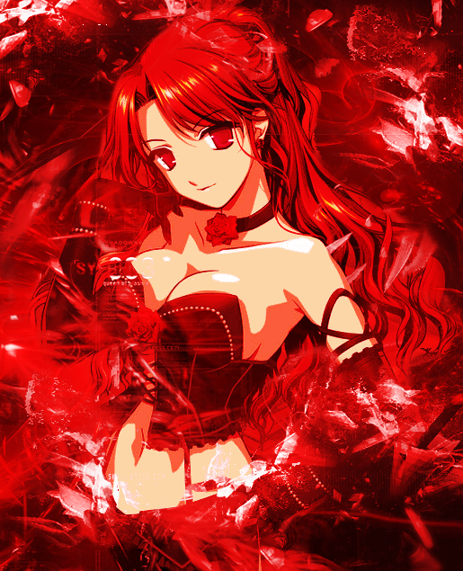 Anime Girl Red
