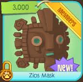 Animal Jam Zios Mask