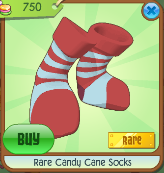 Image result for animal jam rare  candy cane socks