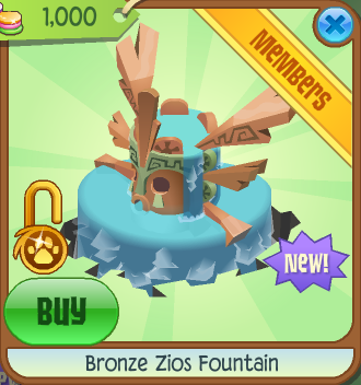 Animal Jam Zios Fountain Worth