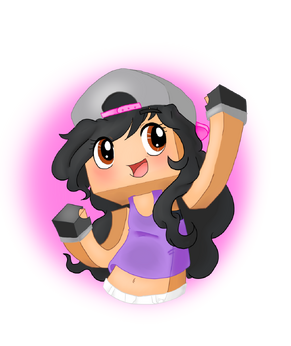 Aphmau gaming minecraft fanart by queencrabbyblue-d92a618
