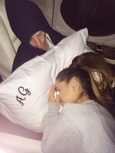 Image - Ariana Grande & Scott Nicholson sleeping.png | Ariana Grande