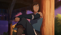 Korra reminiscing