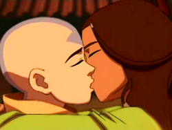 Aang en Katara kussen