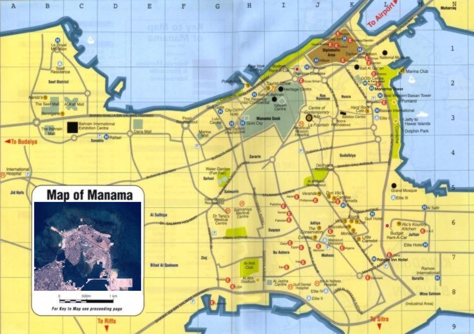 Image - Manama map.jpg - Bahrain