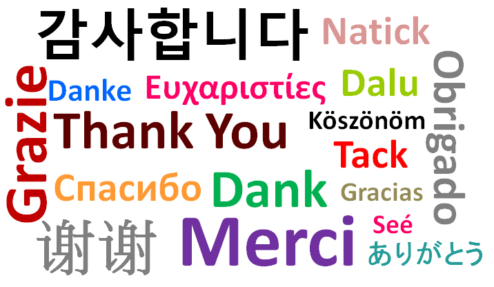 Image result for thank you in many languages