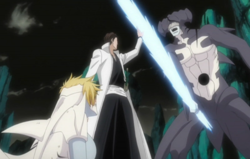 PlikAizen saves Harribel.png Bleach Wiki FANDOM powered by Wikia