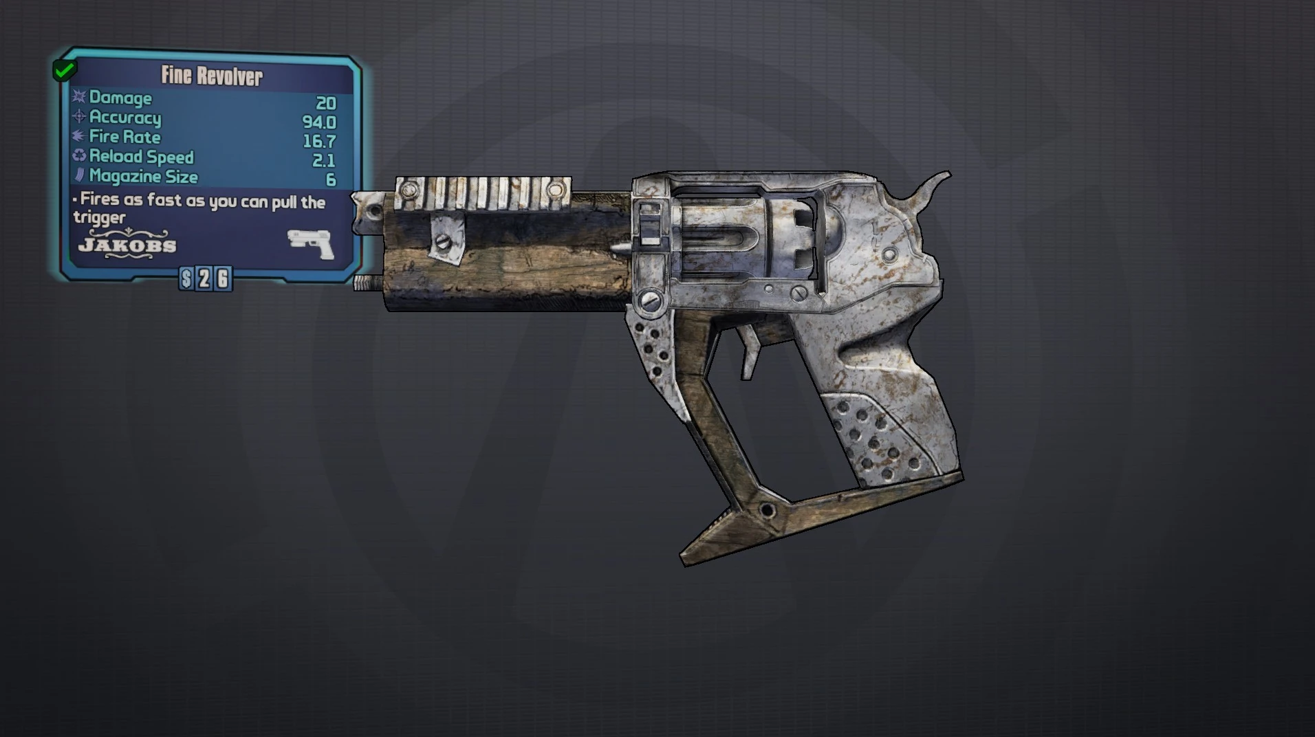 Revolver (Borderlands 2) Borderlands Wiki FANDOM powered by Wikia