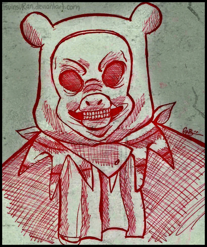 Image Man bear pig.jpg Candle Cove Wiki Fandom powered by Wikia