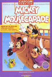 Mickey Mousecapade NES NA box art