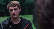 Peeta telling Katniss to kill him