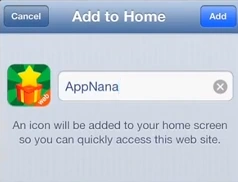 GorillaMan AppNana Add Home 2 iOS6