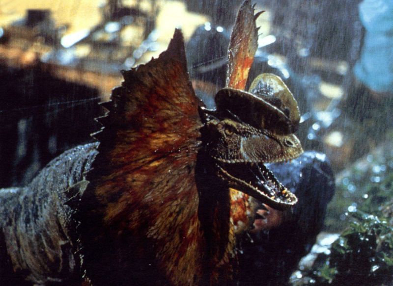 dinosaur that spits jurassic park