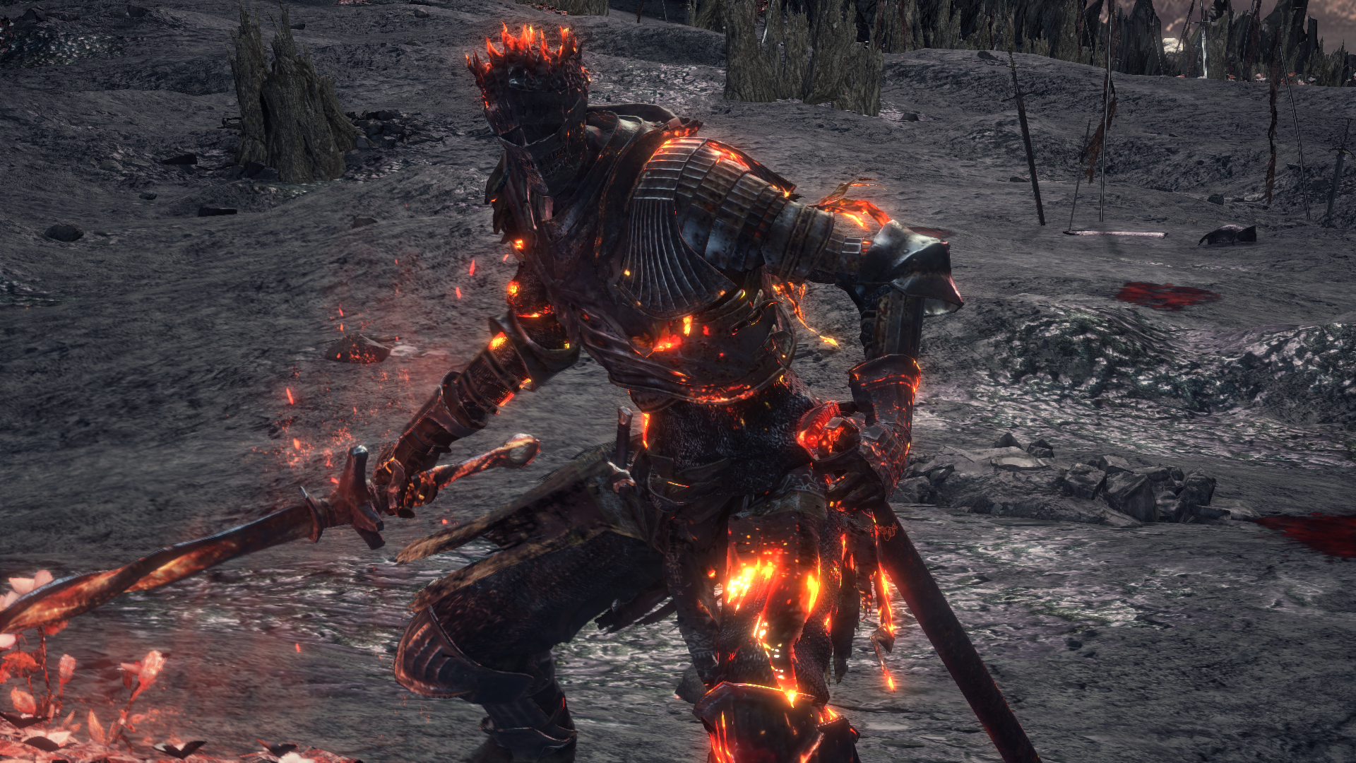 Soul of Cinder during the final boss fight of Dark Souls III