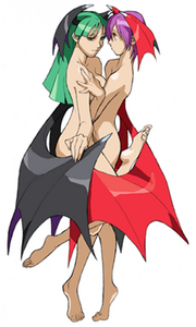 Darkstalkers 3 Morrigan and Lilith
