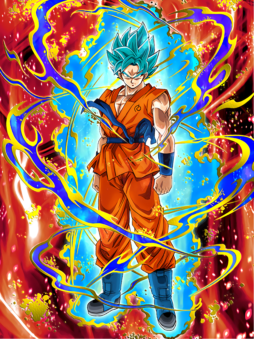 The Paramount Saiyan Super Saiyan God Ss Goku Dragon Ball Z Dokkan