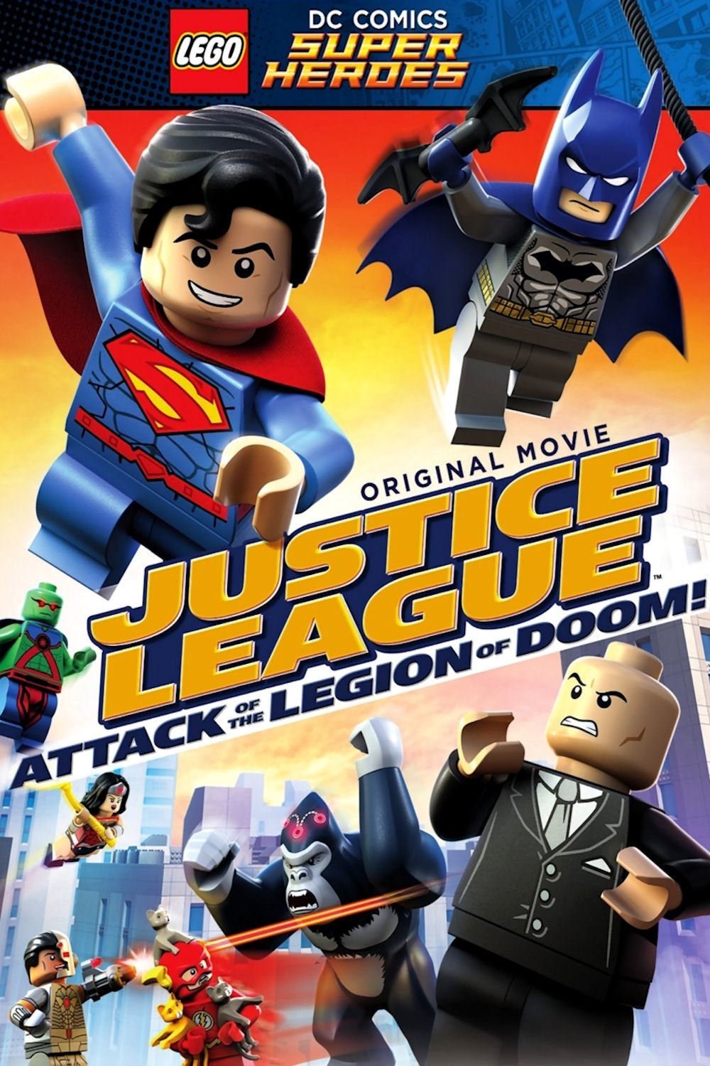 lego dc justice league attack of the legion of doom dvd with figure