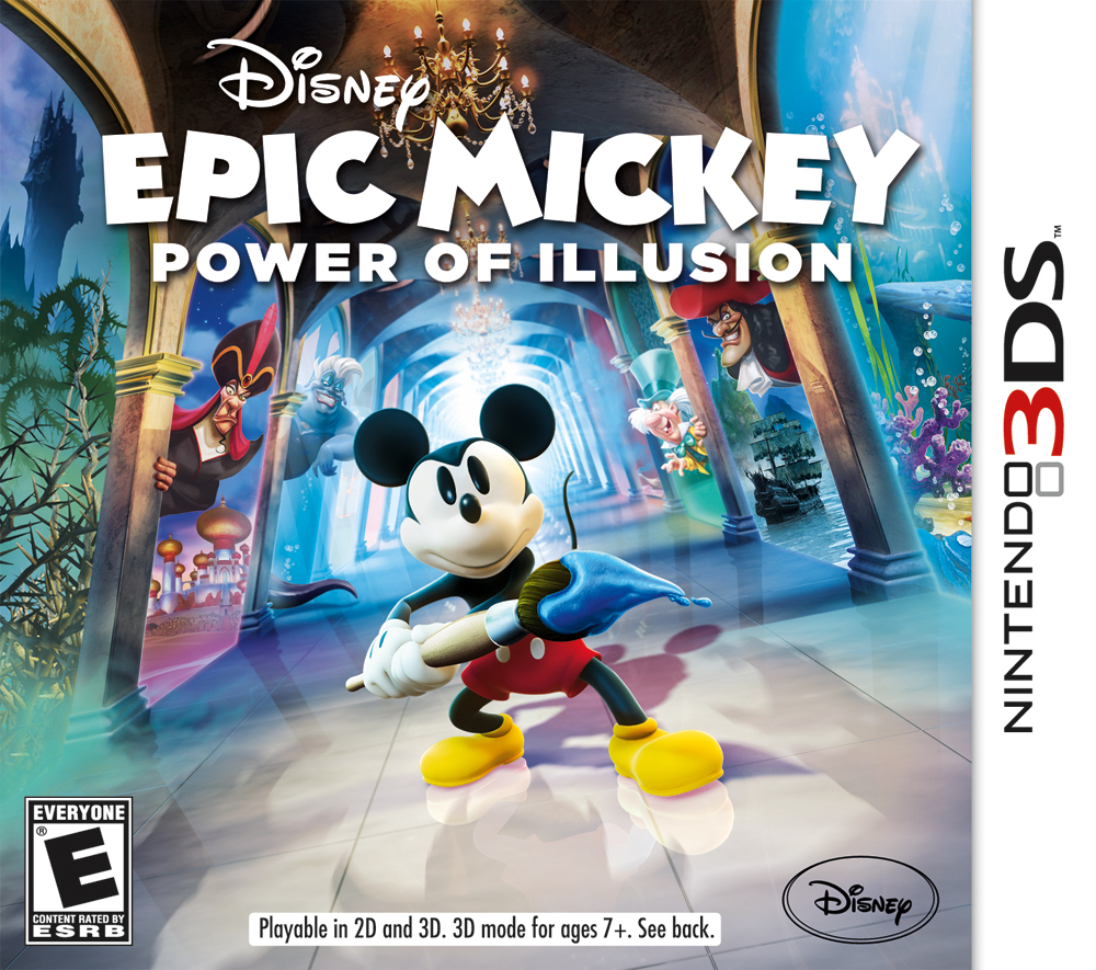 Resultado de imagen para Disney Epic Mickey The Power of Illusion 3DS COVER