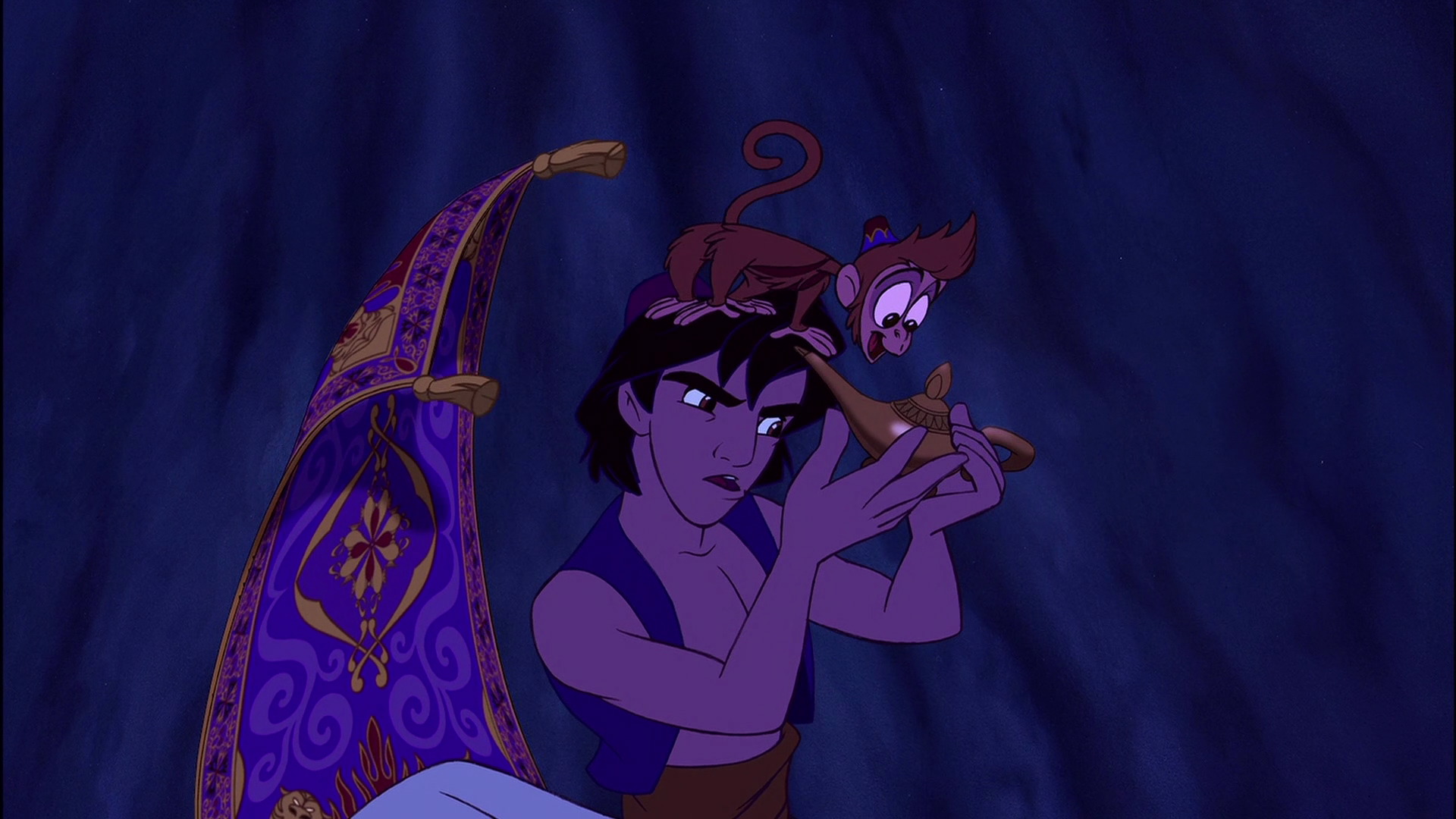 Image - Aladdin-abu-and-magic-carpet.jpg | Disney Wiki | FANDOM Powered ...