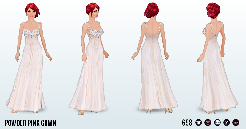 FrostyNightSpin - Powder Pink Gown