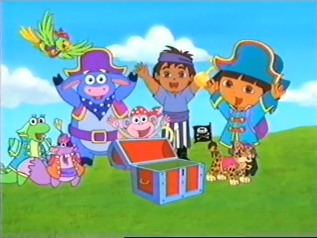 Dora pirate adventure kiss cartoon