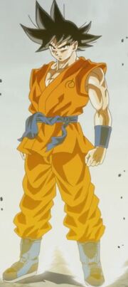 Son goku saiyan beyond god by sonichedgehog2-d8zapa1