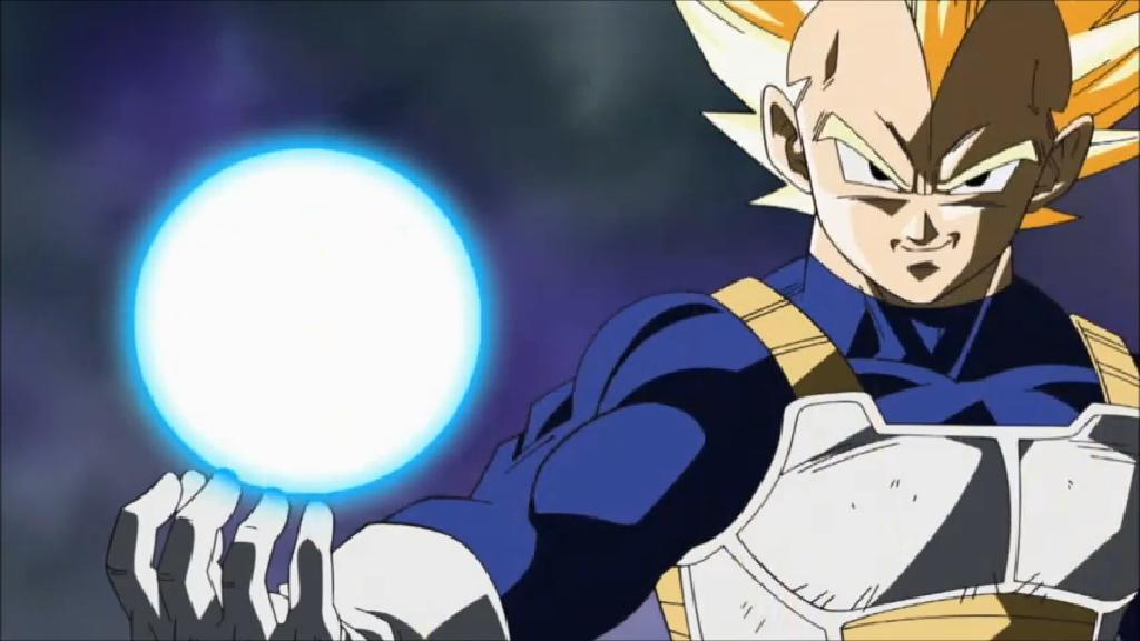 vegeta with waves