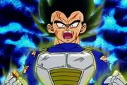 Vegeta si trasforma in Super Sayan