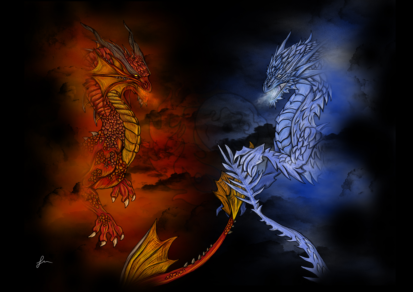 Image - FIRE vs ICE.jpg | DragonVale Wiki | Fandom powered ...
