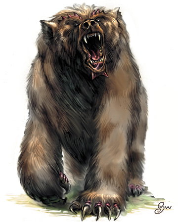 Fixed the Dire Bear in the Pathfinder Bestiary. Feel free to use. :  Pathfinder_RPG