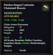 Carbonite Chainmail Bracers