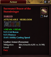 Sacrosanct Bracer of the Stormbringer