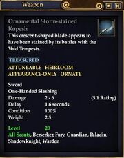 Ornamental Storm-stained Kopesh