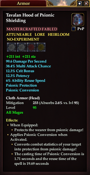 Tavalan Hood of Psionic Shielding
