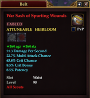 War Sash of Spurting Wounds