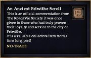An Ancient Felwithe Scroll