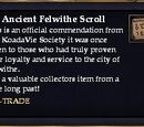 An Ancient Felwithe Scroll