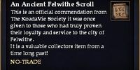 An Ancient Felwithe Scroll