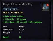 Keep of Immortality Key