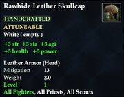 Rawhide Leather Skullcap