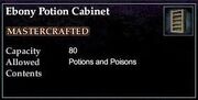 Ebony Potion Cabinet